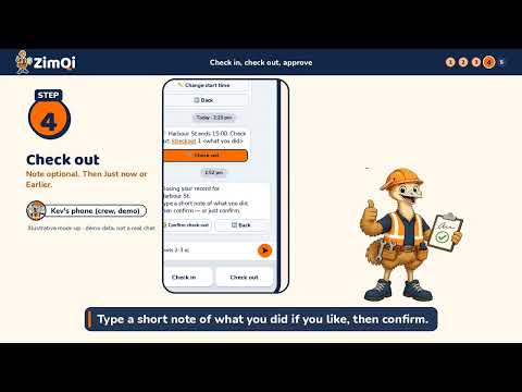 How to do crew timesheets on Telegram – ZimQi how-to